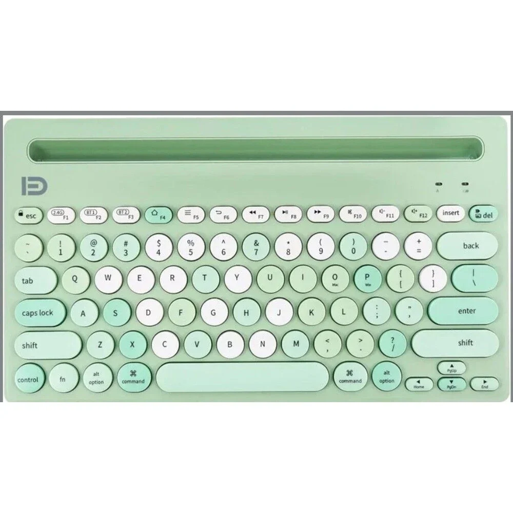 Wireless Keyboard Multi-Device Bluetooth Dual Mode iPad SmartTv MacBook Green